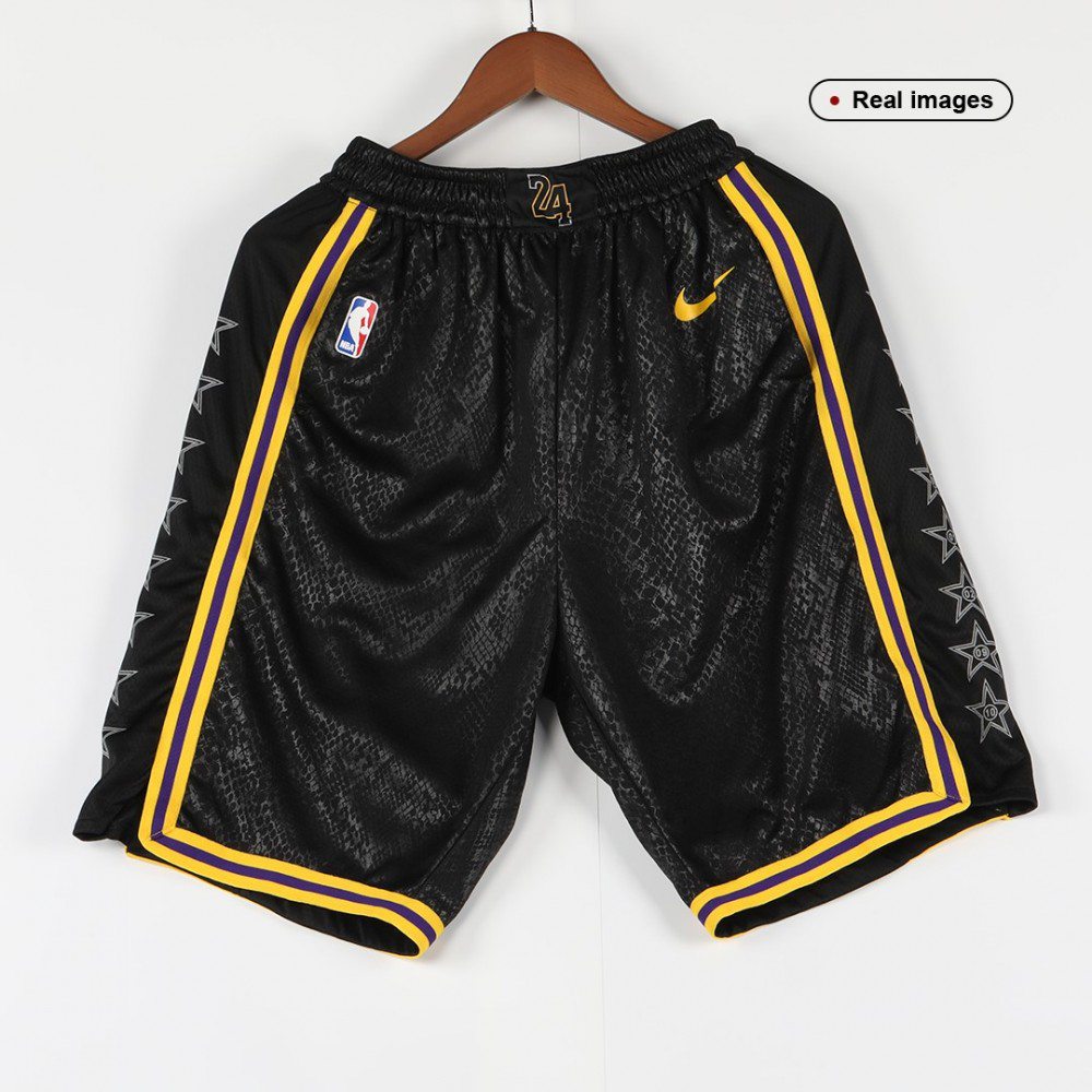 Men's Los Angeles Lakers Black Swingman Short - City Edition-Pro Kit Vault | Brand New 26/27 Sports Jerseys